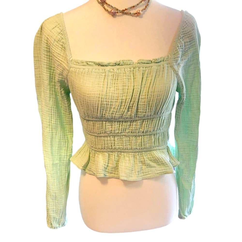 Wild Fable Crop Top Light Green Size Small